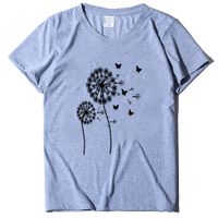 Women's T-shirt Short Sleeve T-shirts Printing Casual Simple Style Dandelion main image 4
