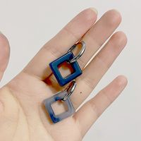 Simple Style Square Stainless Steel Plating Earrings 1 Pair sku image 7