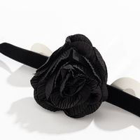 Vintage Style Classic Style Flower Cloth Three-dimensional Straps Women's Choker main image 3