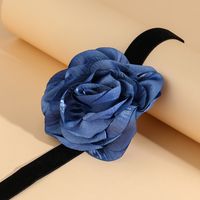 Vintage Style Classic Style Flower Cloth Three-dimensional Straps Women's Choker main image 4