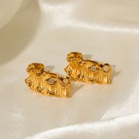 1 Pair Ig Style Geometric Plating Stainless Steel 18k Gold Plated Earrings main image 1