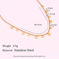 Basic Vintage Style Classic Style Round Stainless Steel Plating 18k Gold Plated Necklace main image 3