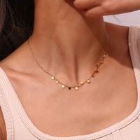 Basic Vintage Style Classic Style Round Stainless Steel Plating 18k Gold Plated Necklace main image 6