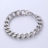 Hip-Hop Solid Color 304 Stainless Steel Chain No Inlaid Men'S Bracelets main image 4
