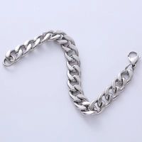 Hip-Hop Solid Color 304 Stainless Steel Chain No Inlaid Men'S Bracelets main image 5