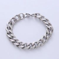 Hip-Hop Solid Color 304 Stainless Steel Chain No Inlaid Men'S Bracelets main image 7