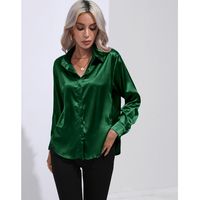 Women's Blouse Long Sleeve Blouses Patchwork Casual Solid Color main image 3