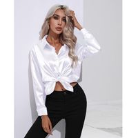 Women's Blouse Long Sleeve Blouses Patchwork Casual Solid Color main image 9
