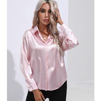 Women's Blouse Long Sleeve Blouses Patchwork Casual Solid Color main image 7