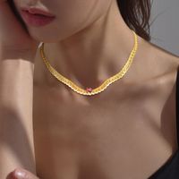 Ig Style Simple Style Heart Shape Stainless Steel Plating Inlay Zircon 18k Gold Plated Necklace main image 8