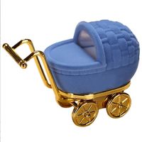 Cute Novelty Baby Carriage Flannel Jewelry Boxes sku image 1