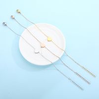 Titanium Steel 18K Gold Plated Rose Gold Plated Simple Style Plating Heart Shape Bracelets Earrings Necklace main image 10