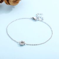 Titanium Steel 18K Gold Plated Cute Plating Inlay Paw Print Artificial Diamond Bracelets Earrings Necklace main image 8