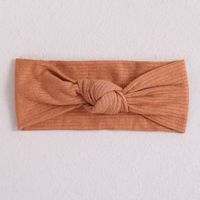 Classic Style Solid Color Polyester Rib Pom Poms Bowknot Hair Band sku image 7