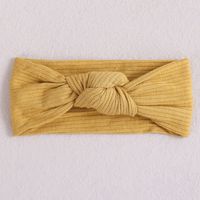 Classic Style Solid Color Polyester Rib Pom Poms Bowknot Hair Band sku image 5