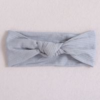 Classic Style Solid Color Polyester Rib Pom Poms Bowknot Hair Band sku image 9