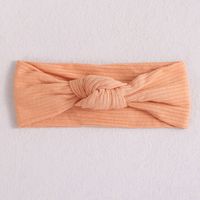 Classic Style Solid Color Polyester Rib Pom Poms Bowknot Hair Band sku image 16