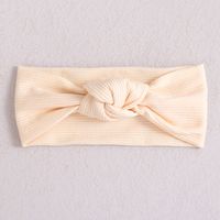 Classic Style Solid Color Polyester Rib Pom Poms Bowknot Hair Band sku image 21