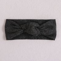 Classic Style Solid Color Polyester Rib Pom Poms Bowknot Hair Band sku image 15