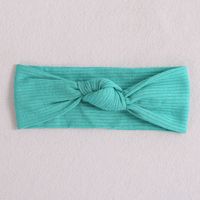 Classic Style Solid Color Polyester Rib Pom Poms Bowknot Hair Band sku image 10