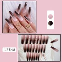 Sweet Simple Style Color Block Plastic Nail Patches 1 Set sku image 14