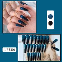 Sweet Simple Style Color Block Plastic Nail Patches 1 Set sku image 16