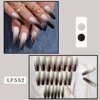Sweet Simple Style Color Block Plastic Nail Patches 1 Set sku image 18