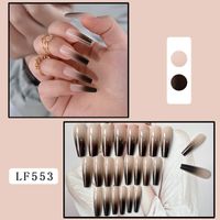 Sweet Simple Style Color Block Plastic Nail Patches 1 Set sku image 8