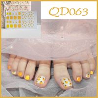 Sweet Simple Style Flower Stickers Nail Decoration Accessories 1 Piece sku image 2