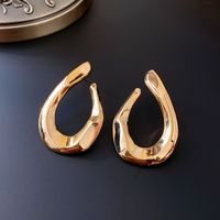 1 Pair Simple Style Geometric Heart Shape Plating Copper Earrings main image 2