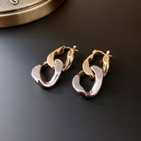 1 Pair Simple Style Geometric Heart Shape Plating Copper Earrings sku image 2