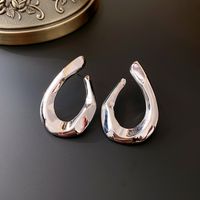 1 Pair Simple Style Geometric Heart Shape Plating Copper Earrings sku image 10