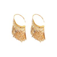 1 Pair Lady Streetwear Geometric Copper Tassel Drop Earrings main image 2