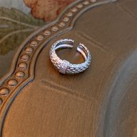 Lässig Einfacher Stil Herzform Kupfer Überzug Inlay Perle Zirkon Offener Ring main image 5