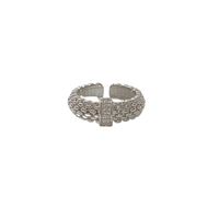 Lässig Einfacher Stil Herzform Kupfer Überzug Inlay Perle Zirkon Offener Ring main image 3