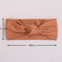 Classic Style Solid Color Polyester Rib Pom Poms Bowknot Hair Band main image 4