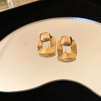 1 Pair Classical Water Droplets Flower Inlay Copper Artificial Gemstones Drop Earrings Ear Studs sku image 7