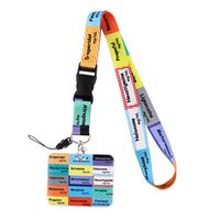 Foreign Trade Best-selling Doctor Mobile Phone Lanyard Card Cover School Card Student Id Card Meal Card Access Card Factory Card Work Permit Card Cover sku image 41