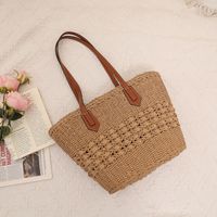 Women's Large All Seasons Straw Vintage Style Classic Style Straw Bag main image 3