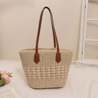 Women's Large All Seasons Straw Vintage Style Classic Style Straw Bag main image 4