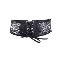 Classic Style Flower Pu Leather Iron Embroidery Women'S Leather Belts main image 4
