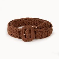 Classic Style Solid Color Yarn Women's Woven Belts main image 1