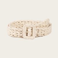 Classic Style Solid Color Yarn Women's Woven Belts main image 3
