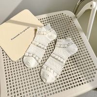 Women's Ins Style Solid Color Cotton Ankle Socks A Pair sku image 4