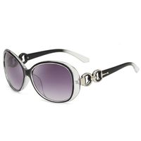 Punk Streetwear Solid Color Ac Oval Frame Full Frame Women's Sunglasses main image 2