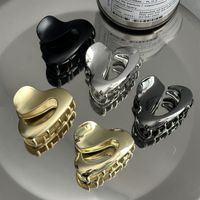 Retro Solid Color Metal Plating Hair Claws main image 5