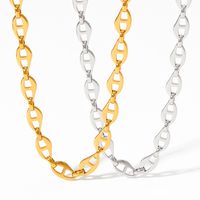 Classic Style Geometric Stainless Steel Titanium Steel Plating 14k Gold Plated Necklace main image 4