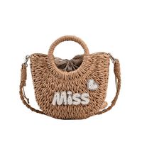 Women's Medium All Seasons Straw Basic Shoulder Bag sku image 2