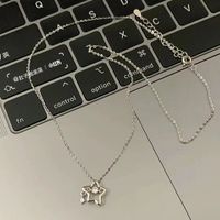 Simple Style Star Copper Inlay Zircon Pendant Necklace main image 2