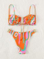Frau Streifen 2-teiliges Set Bikinis main image 3